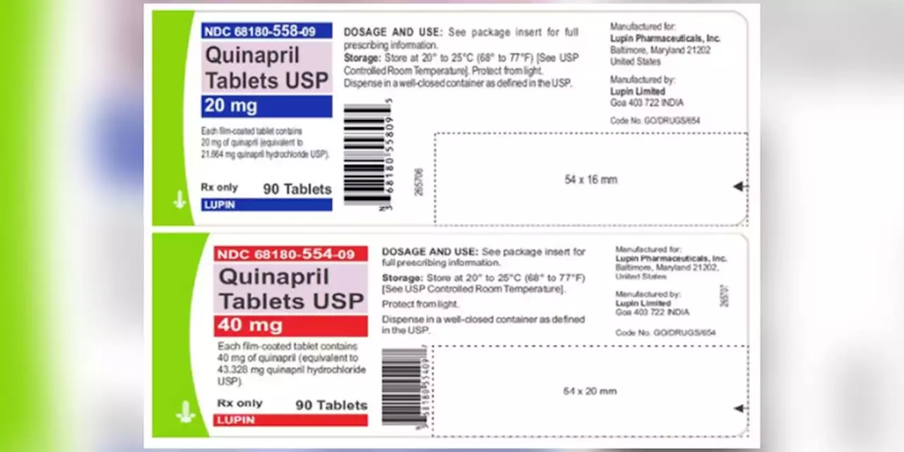 Blood pressure tablets recalled due to potential cancer risks, FDA says