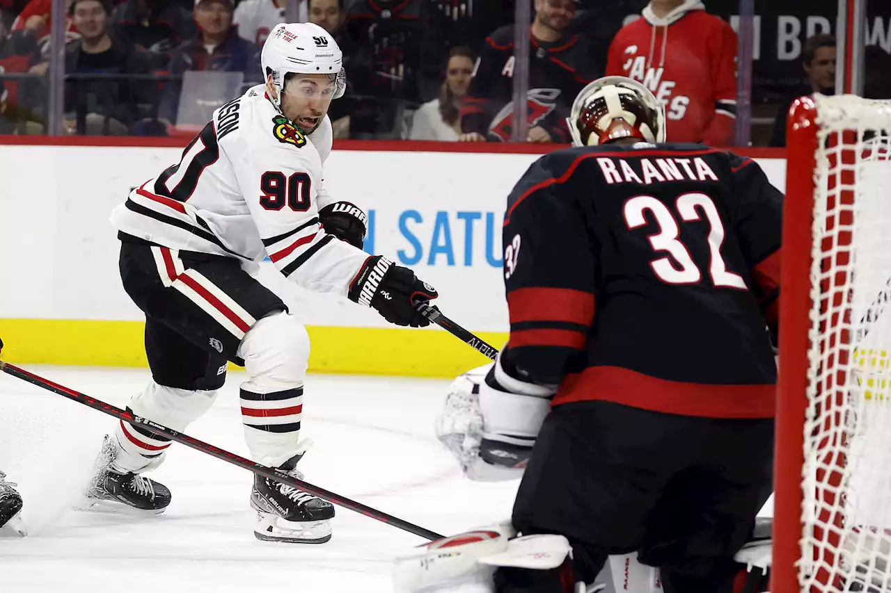 No back-to-back wins: Blackhawks lose 9th of last 10 as Hurricanes shut them out