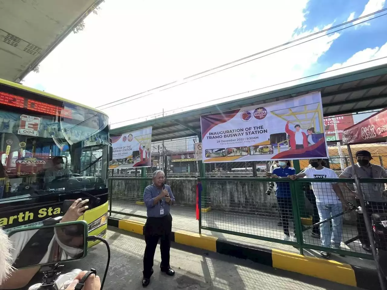 DOTr opens additional EDSA carousel bus stop in Tramo in Pasay