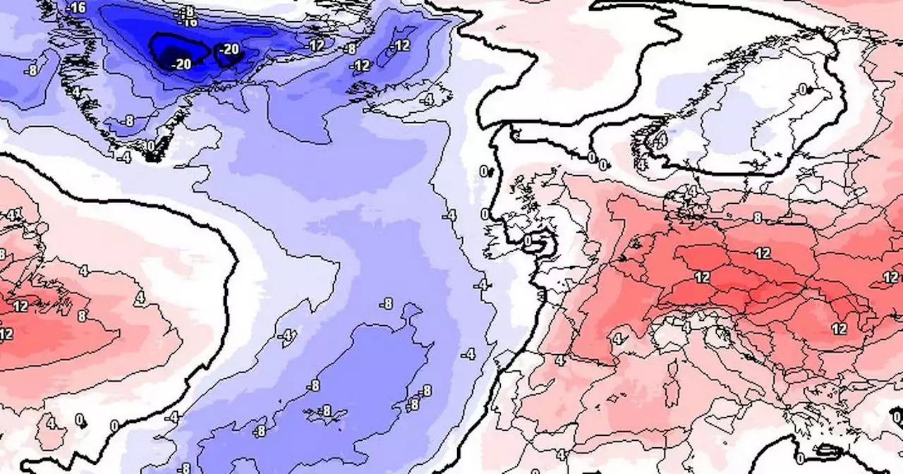 Weather map shows freezing US jet stream heading for Ireland as warning issued