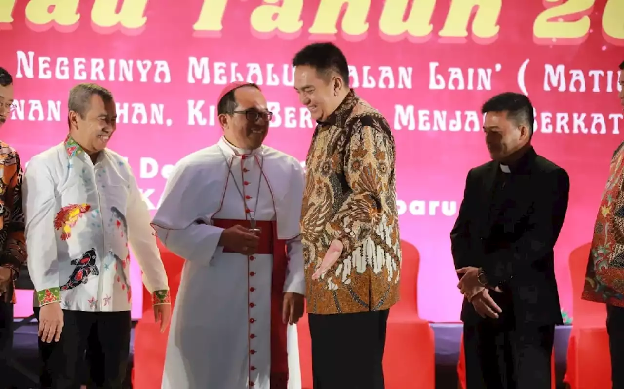 Pesan Gubernur Syamsuar & Kapolda Riau Irjen Iqbal saat Natal Agung