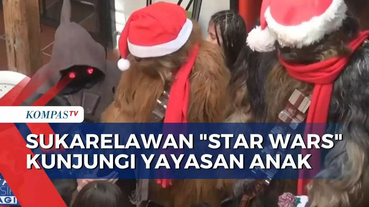 Sukarelawan Berkostum 'Star Wars' Bagikan Hadiah Natal ke Anak-Anak di Yayasan New Life, Kolombia