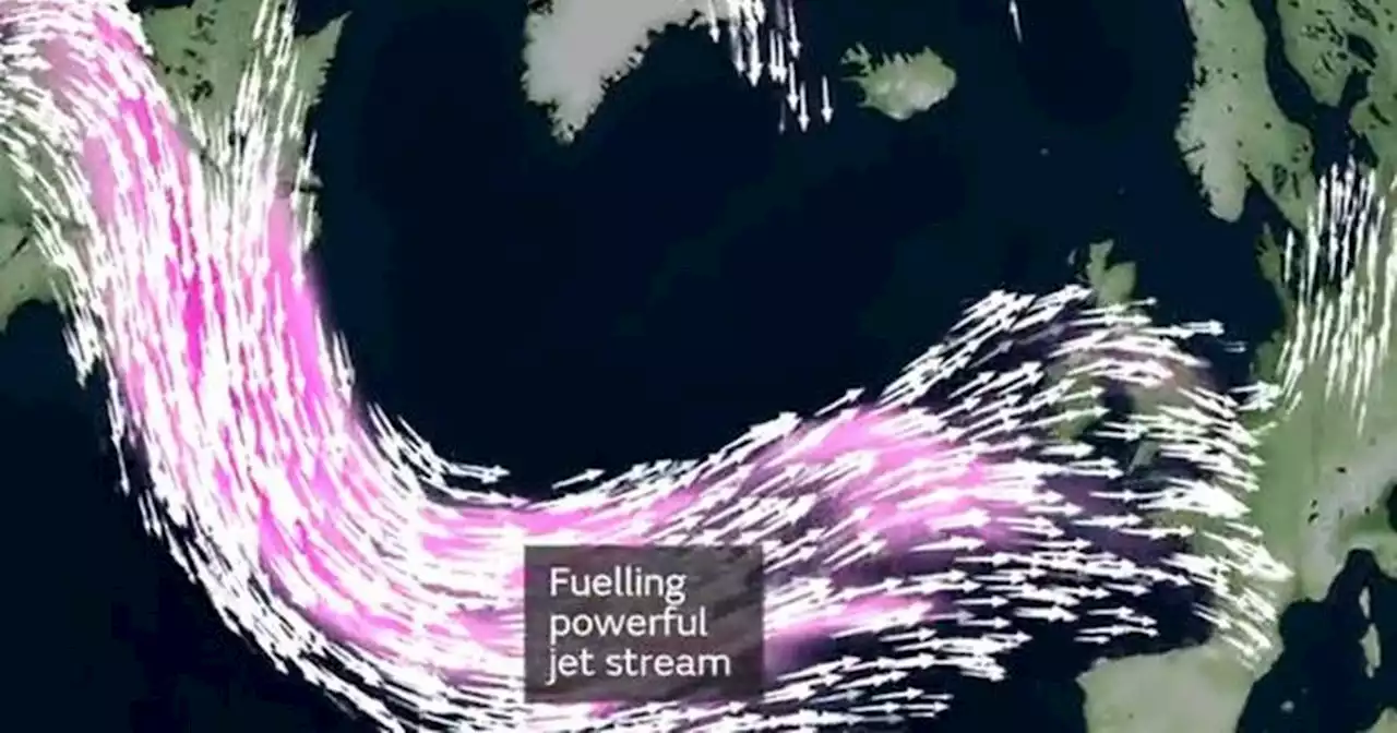 Met Office map warning as freezing US jet stream heading for UK