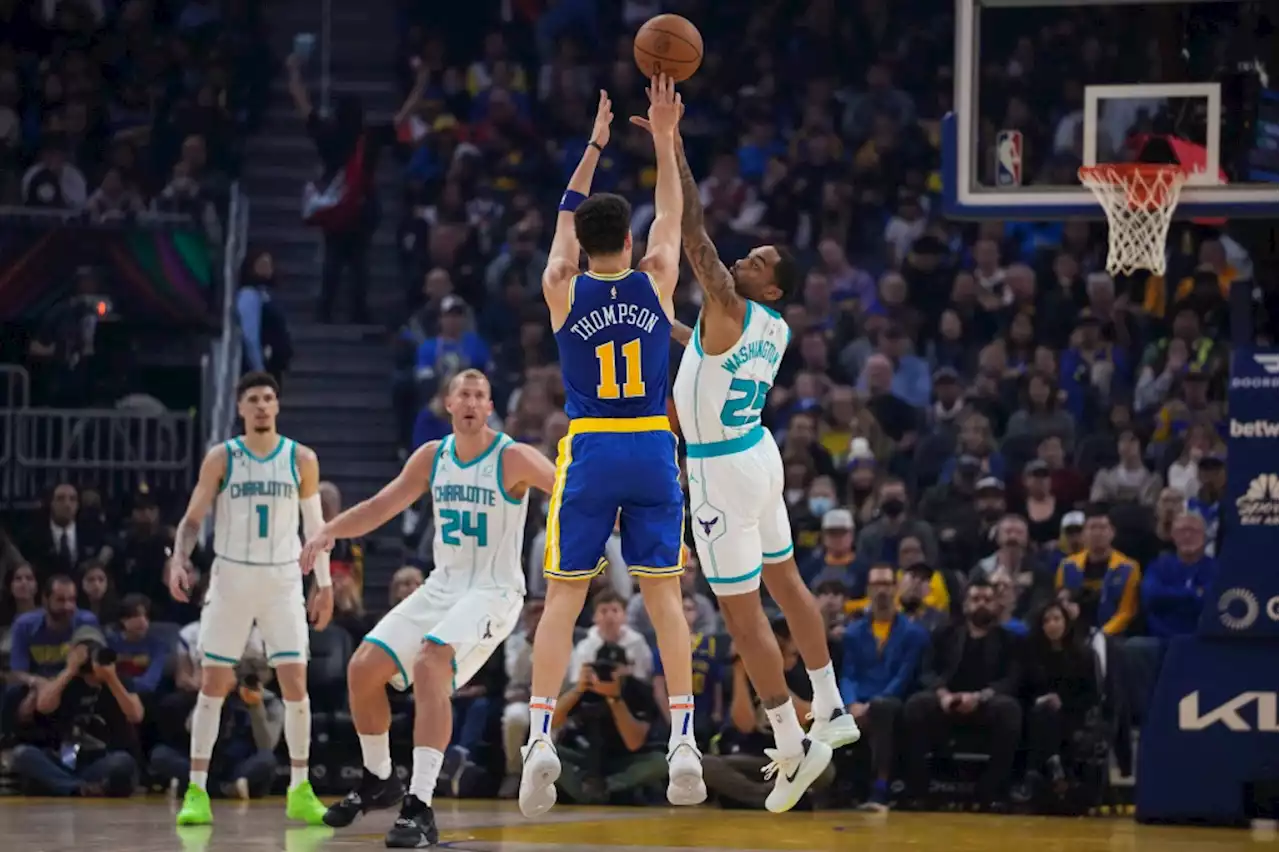 Warriors avert disaster on home court, fend off Hornets