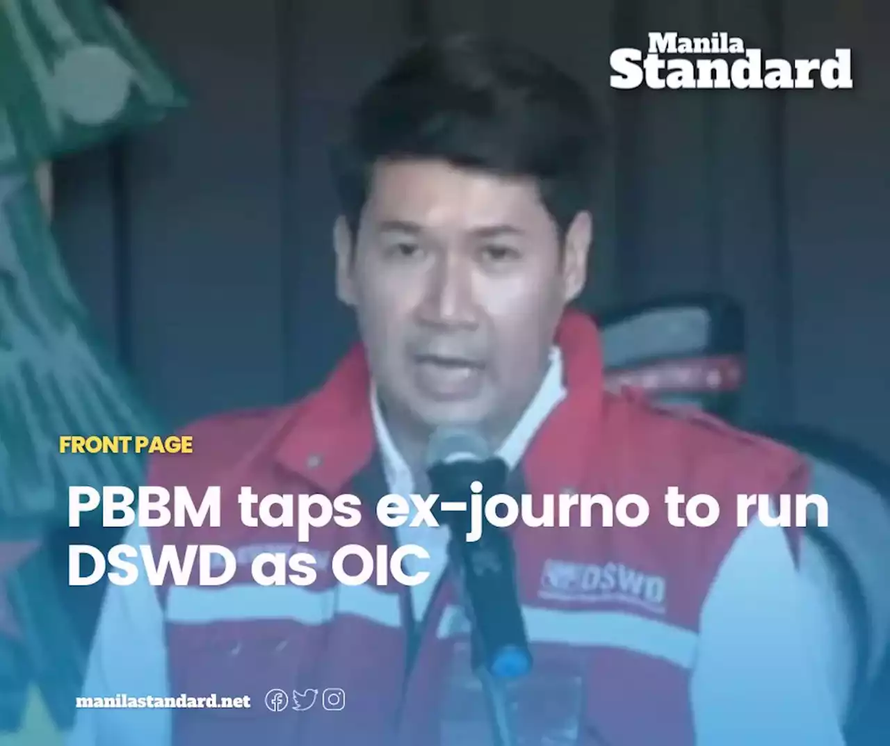 PBBM taps ex-journo to run DSWD as OIC