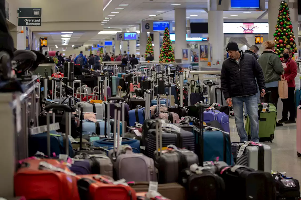 Southwest airlines videos show thousands of lost luggage: 'Sea of bags'