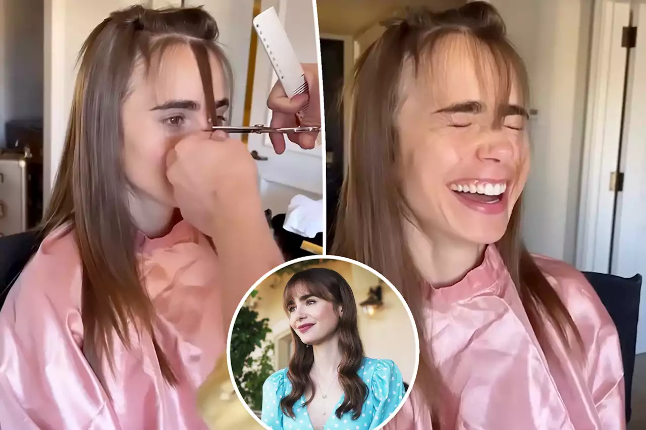 Lily Collins reveals moment hairstylist cut her ‘Emily in Paris’ bangs