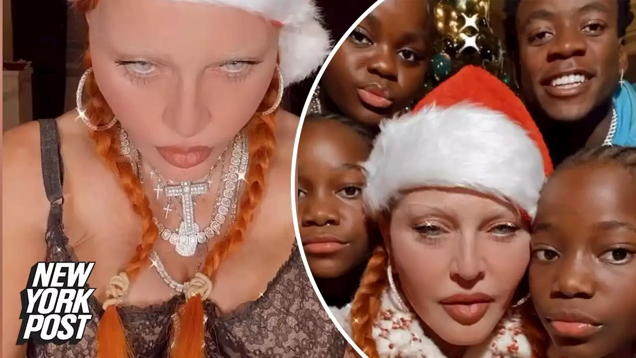 Madonna shocks in lingerie during holiday celebration with kids: ‘I’m uncomfortable’ | Page Six