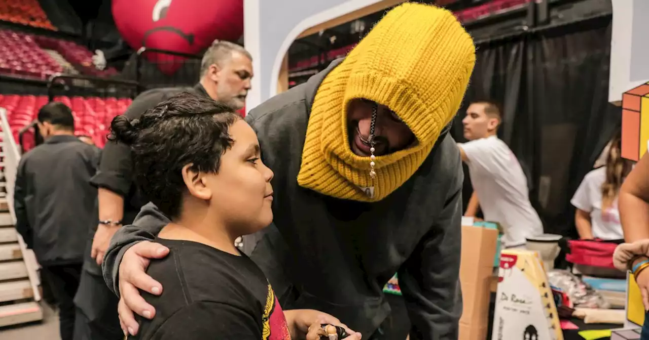 Bad Bunny hands out thousands of presents at gift drive in Puerto Rico