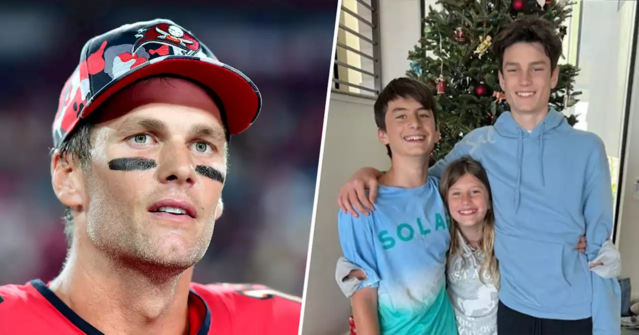 Tom Brady shares pictures of his first Christmas with kids since divorce