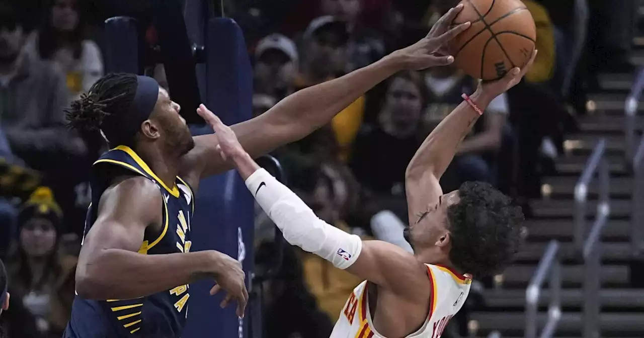 Hield makes 6 3-pointers as Pacers beat Hawks 129-114