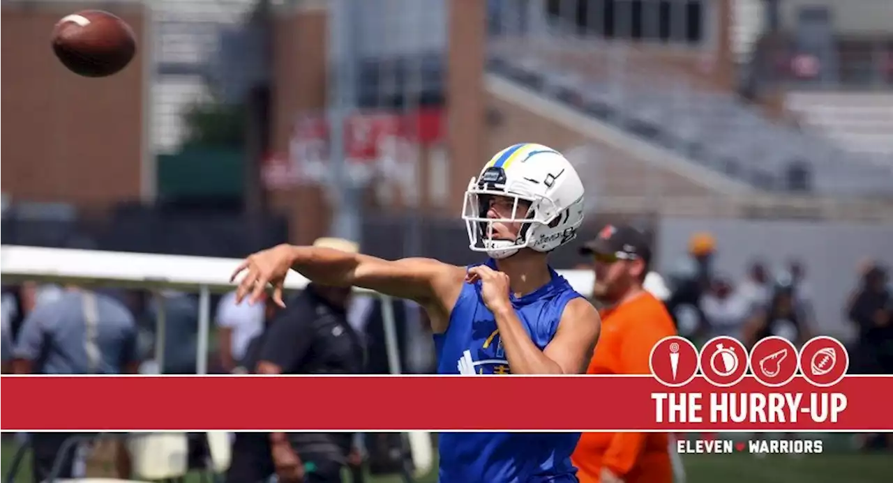 The Hurry-Up: Ohio 2025 QB Ryan Montgomery Will Work out for College Coaches at Two Sessions in January and Ohio State Offers 2025 WR Kamryn Jones