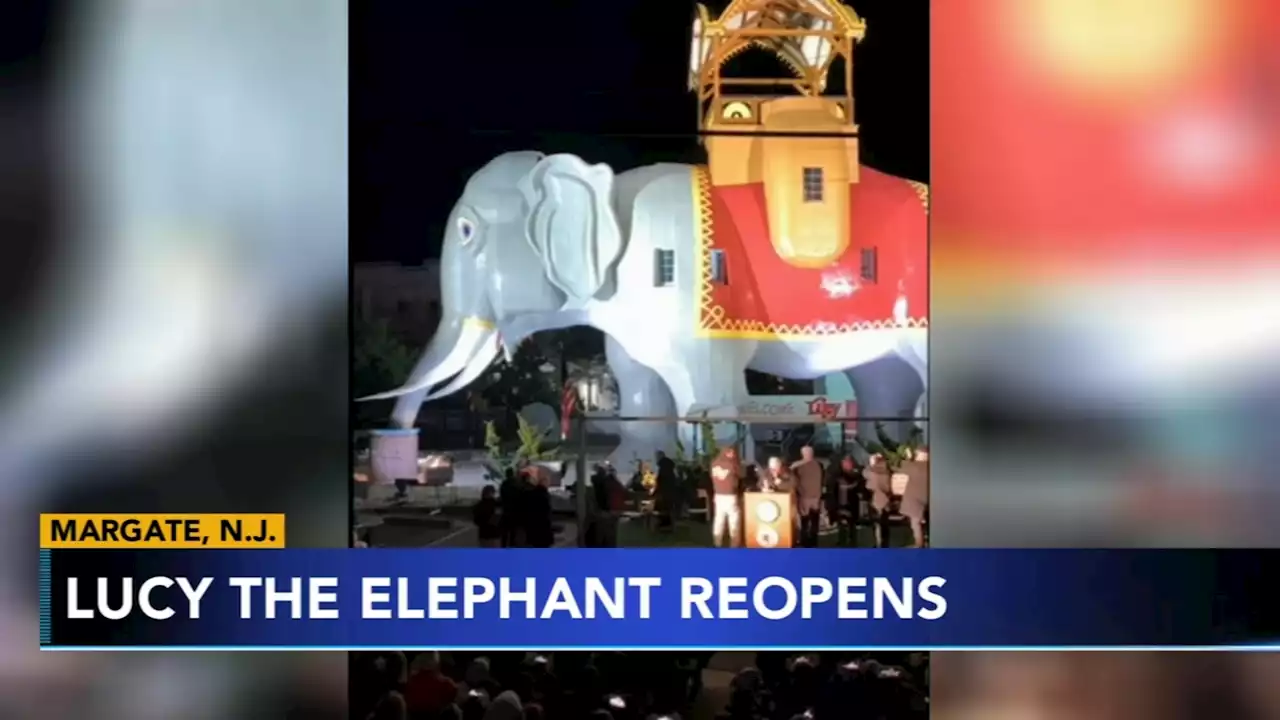 Lucy the Elephant reopens at the Jersey shore following 15-month-long restoration