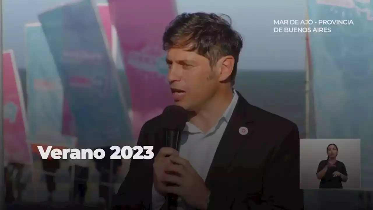 Kicillof: 'La temporada es imponente y esperamos recibir el 50% del turismo del país'