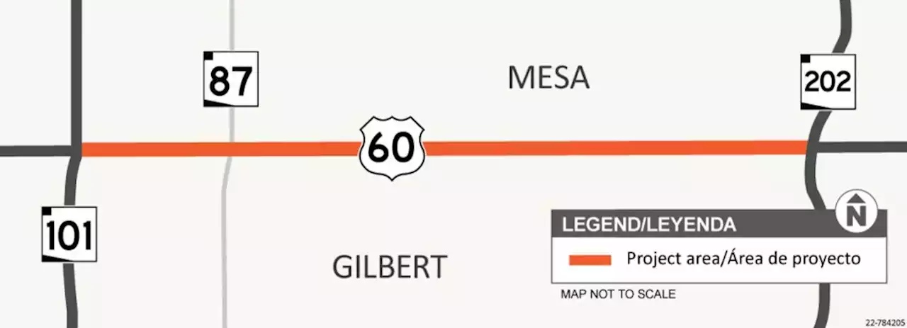 Overnight closures planned for US 60 (Superstition Freeway) between Loop 101 and Loop 202 beginning Jan. 6