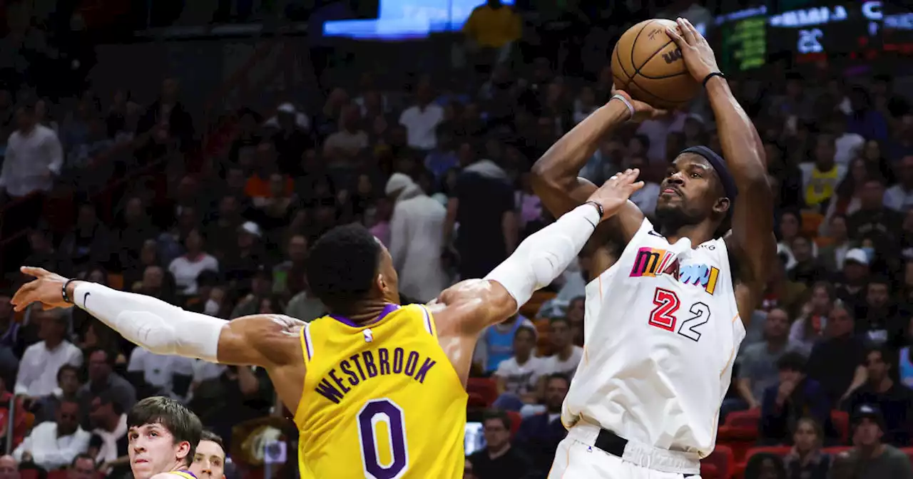 Butler scores 27 as Heat get past Lakers, 112-98