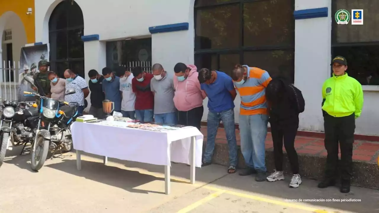 Judicializan a miembros de banda que vendía droga en el norte de Montería