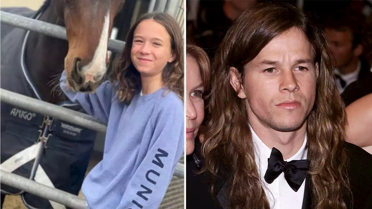 Mark Wahlberg says he looks just like his daughter, Grace, in throwback picture with long hair