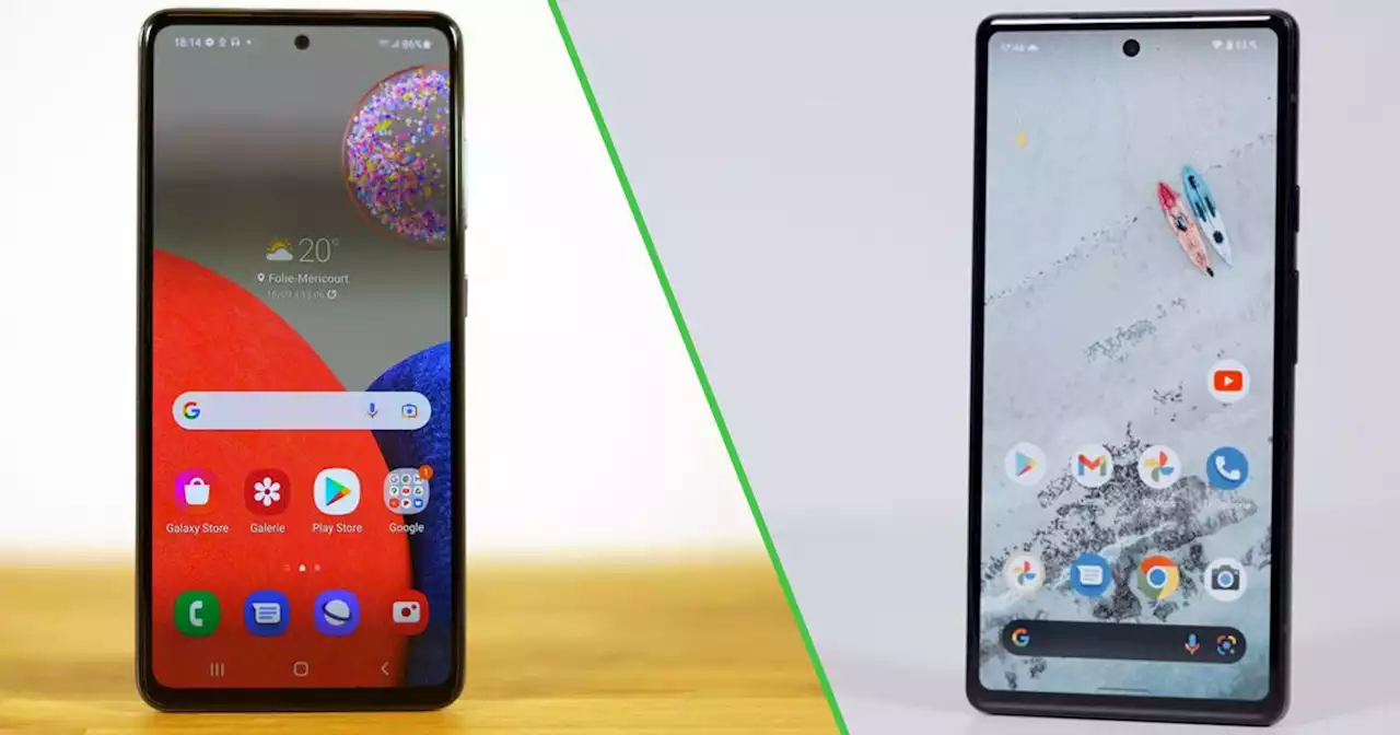 Comparatif Duel : Samsung Galaxy A52s 5G vs Google Pixel 6a - Les Numériques