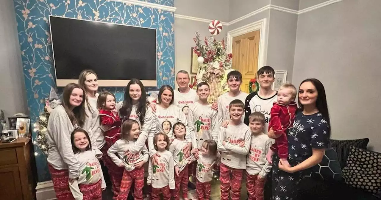 Radford family Christmas chaos as Sue and Noel's 22 kids tear open presents