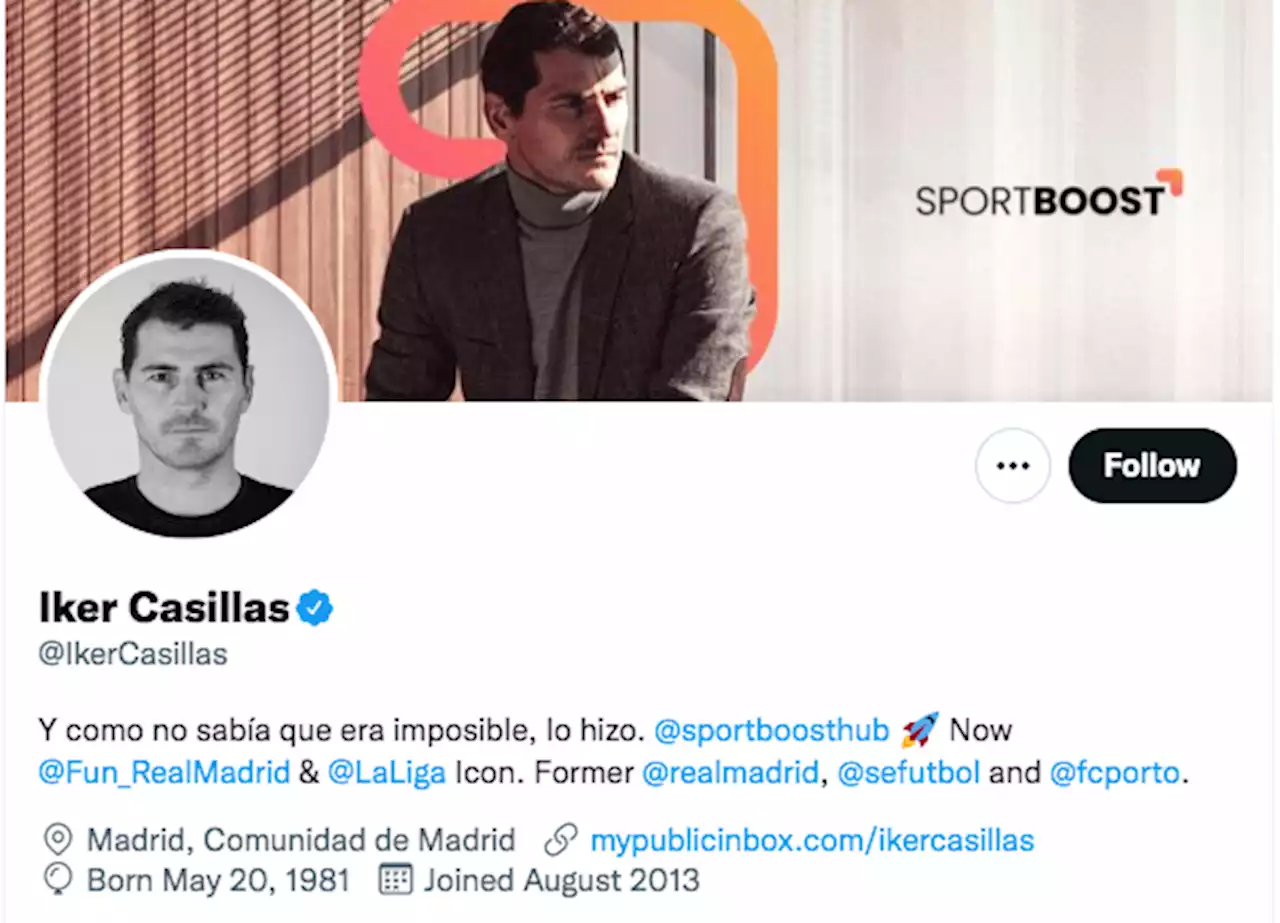 Iker Casillas salta a la cancha del streaming y Twitch lo 'ficha'