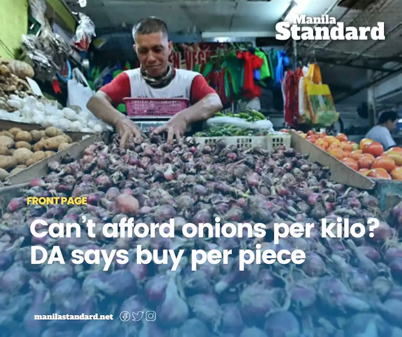 Can’t afford onions per kilo? DA says buy per piece