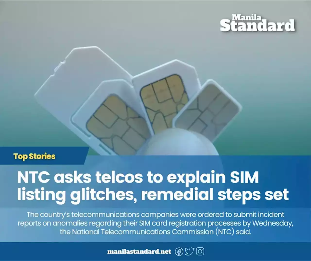 NTC asks telcos to explain SIM listing glitches, remedial steps set