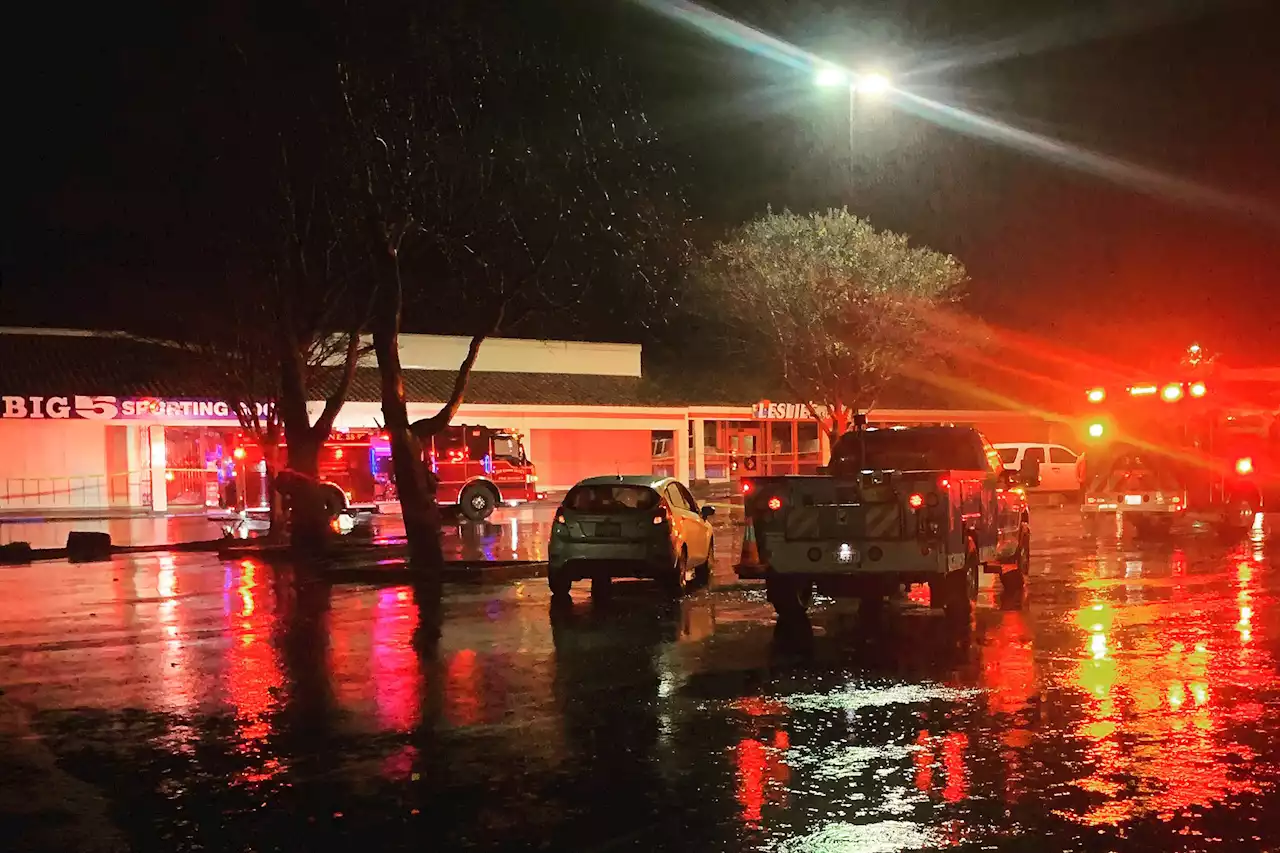 Bay Area shopping center roof collapses during heavy rains