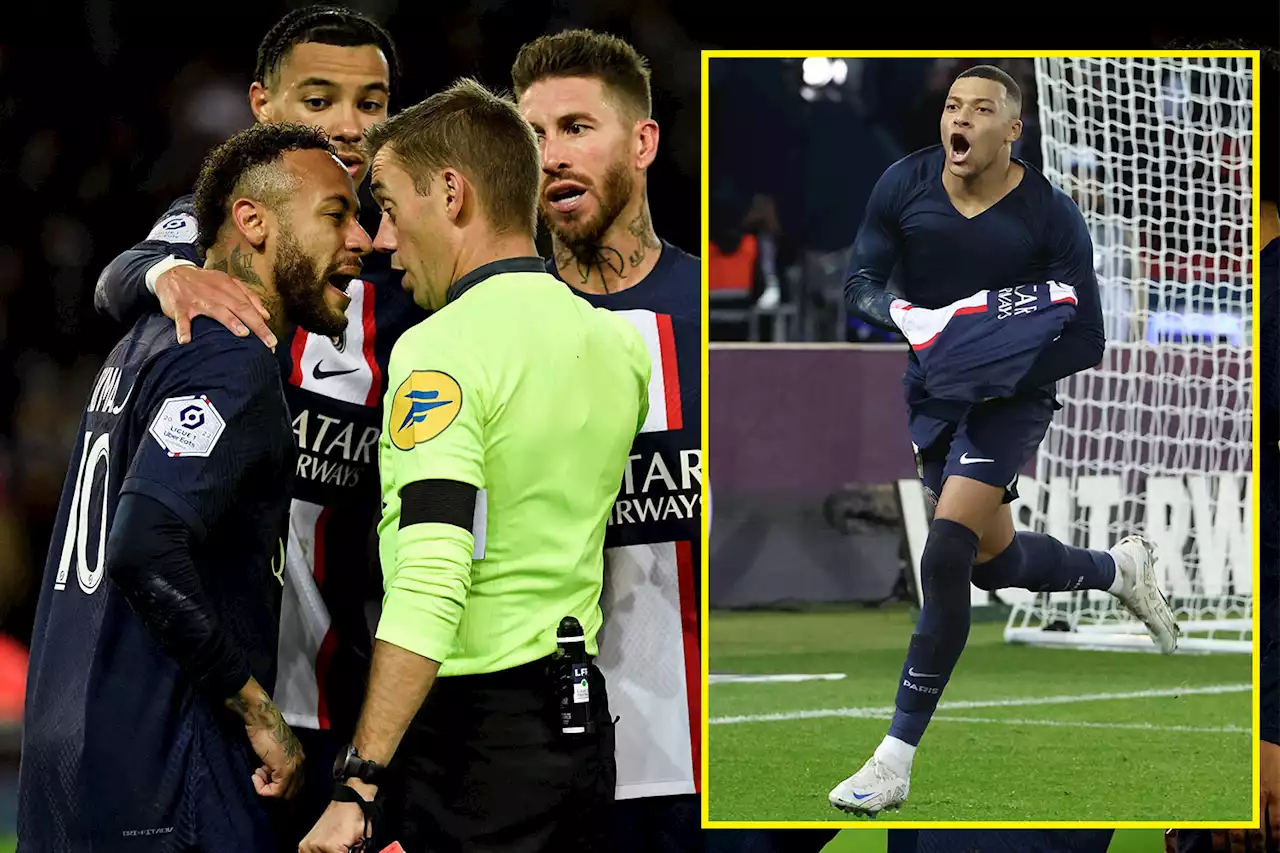 Neymar sent off after second yellow for dive as Mbappe puts World Cup heartbreak aside