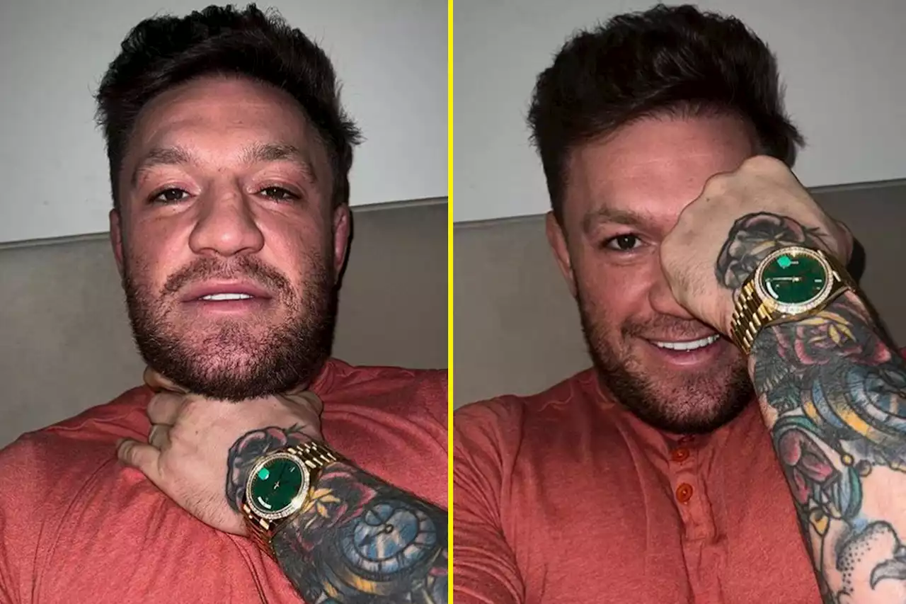 UFC superstar Conor McGregor shows off new Rolex as he adds to his multi-million watch collection that includes £1.9 million piece