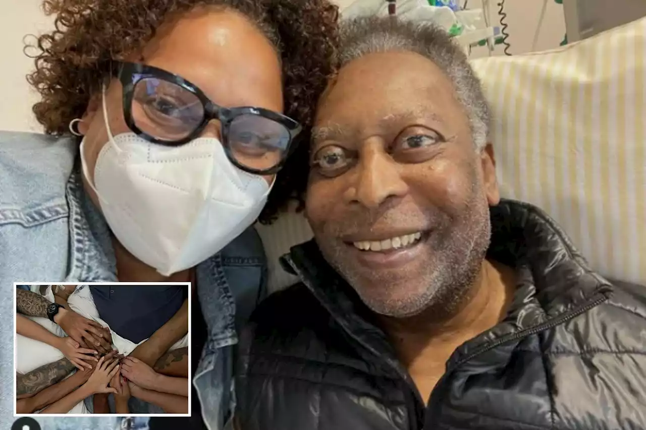 Pele's daughter shares poignant final photo of star holding hands with family