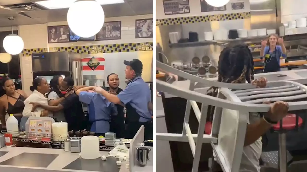 WWE-Style Fight Breaks Out in Texas Waffle House, Chairs and Fists Fly