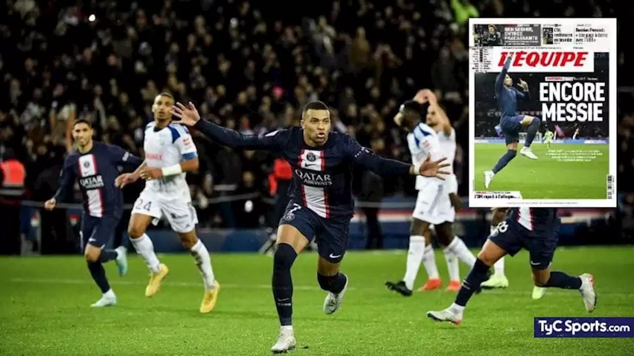 La sugerente tapa de L'Équipe tras el triunfo del PSG, con Mbappé como protagonista - TyC Sports