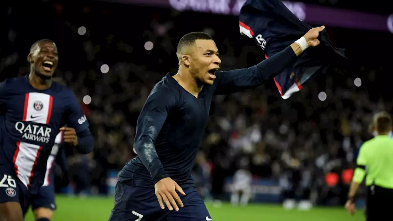 Mbappé redt PSG in blessuretijd na met rood bestrafte schwalbe van Neymar