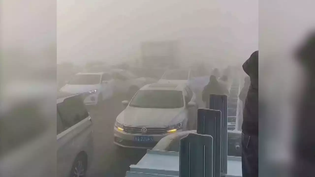 Fog Attributed Cause Of Massive 100-Vehicle Pileup On Chinese Bridge - Videos from The Weather Channel