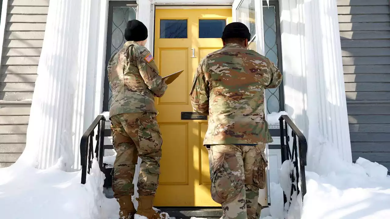 National Guard checks homes in Buffalo for blizzard victims