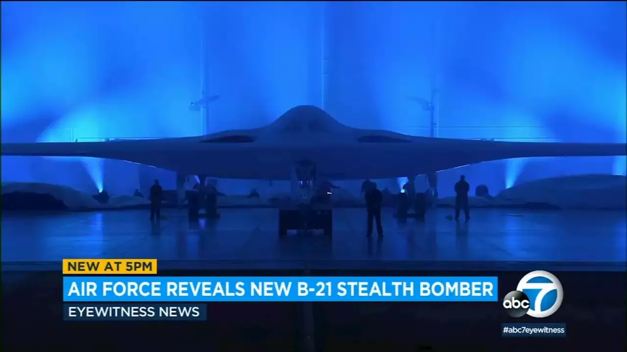 Air Force's Newest Stealth Bomber, The B-21 Raider, Unveiled In Palmdale