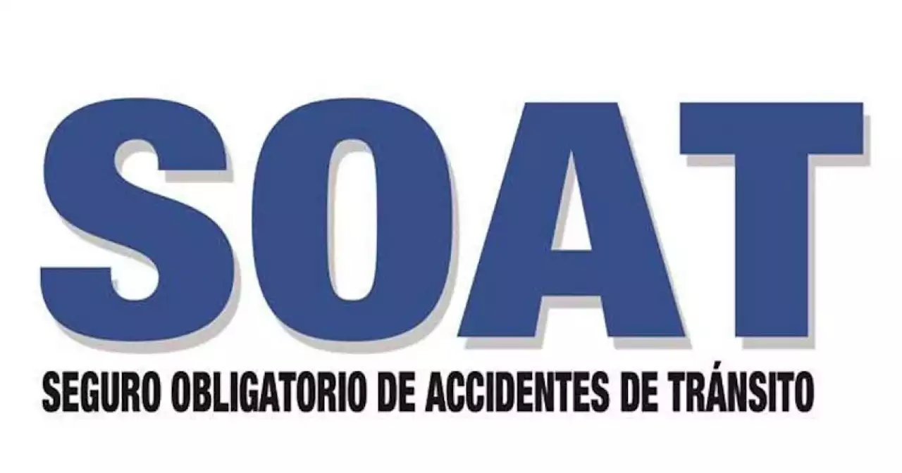 Soat: a partir del 15 de diciembre regirá descuento del 50 %