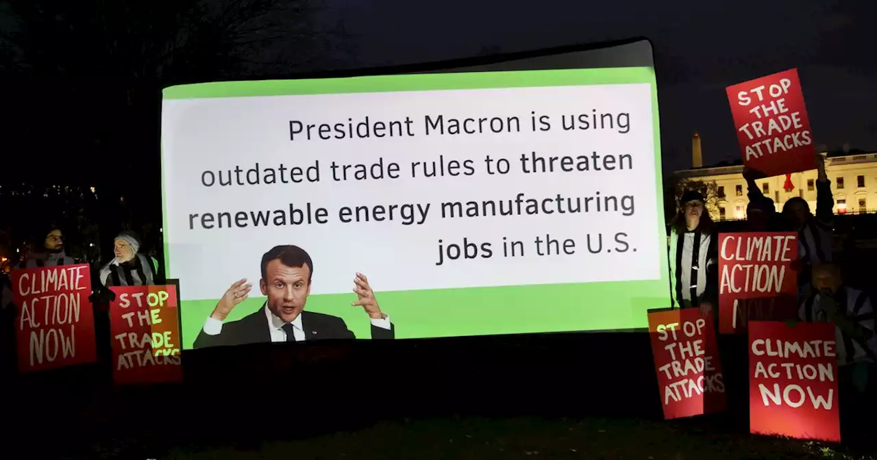 Climate Activists Tell Macron to Stop Using Trade Rules to Thwart Clean Energy