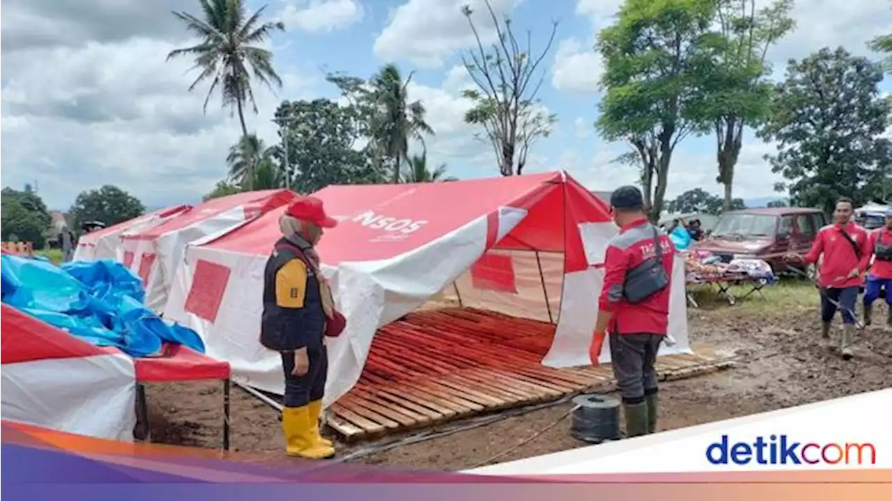 Kemensos Sediakan 4.500 Palet untuk Pengungsi di Cianjur