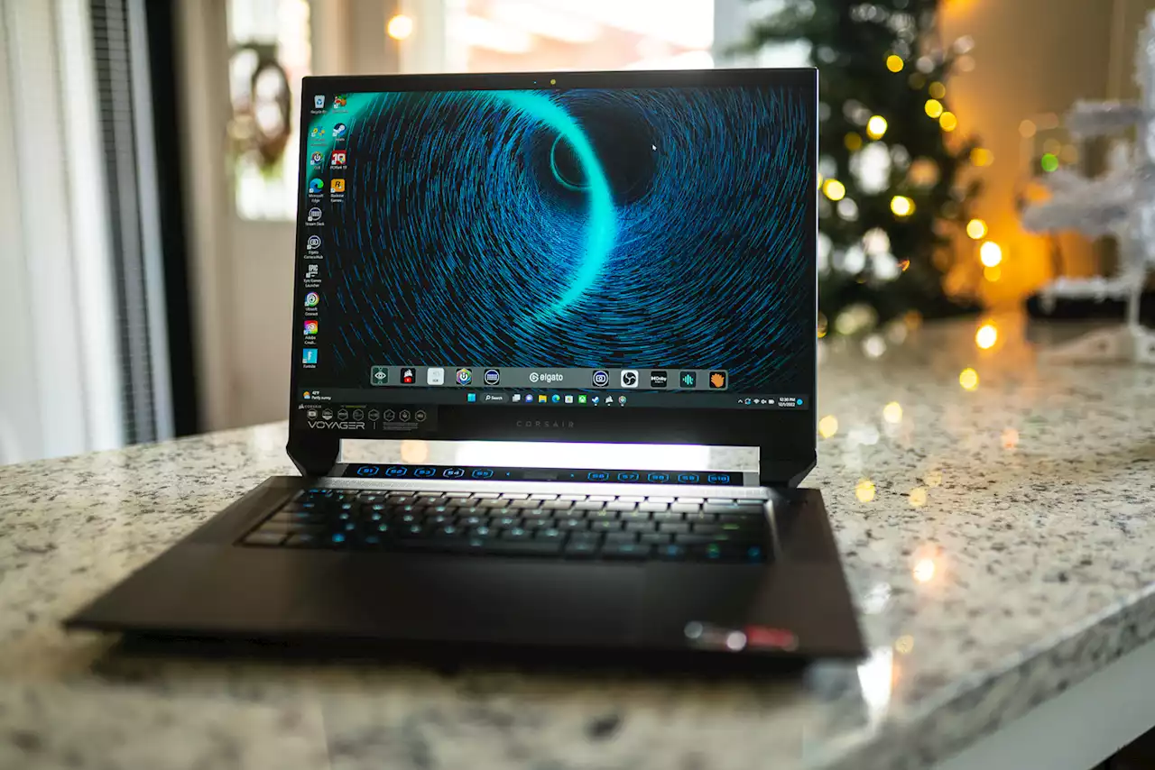 Corsair Voyager a1600 review: a kitchen sink gaming laptop | Digital Trends