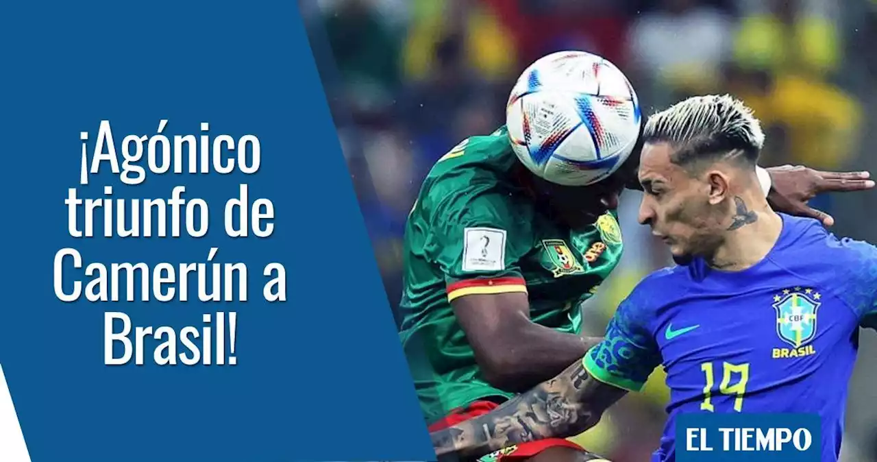 Camerún le da un mazazo a Brasil con este gol en la agonía, video