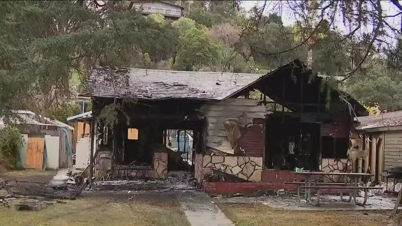 Person dies after running back into burning home in Eagle Rock