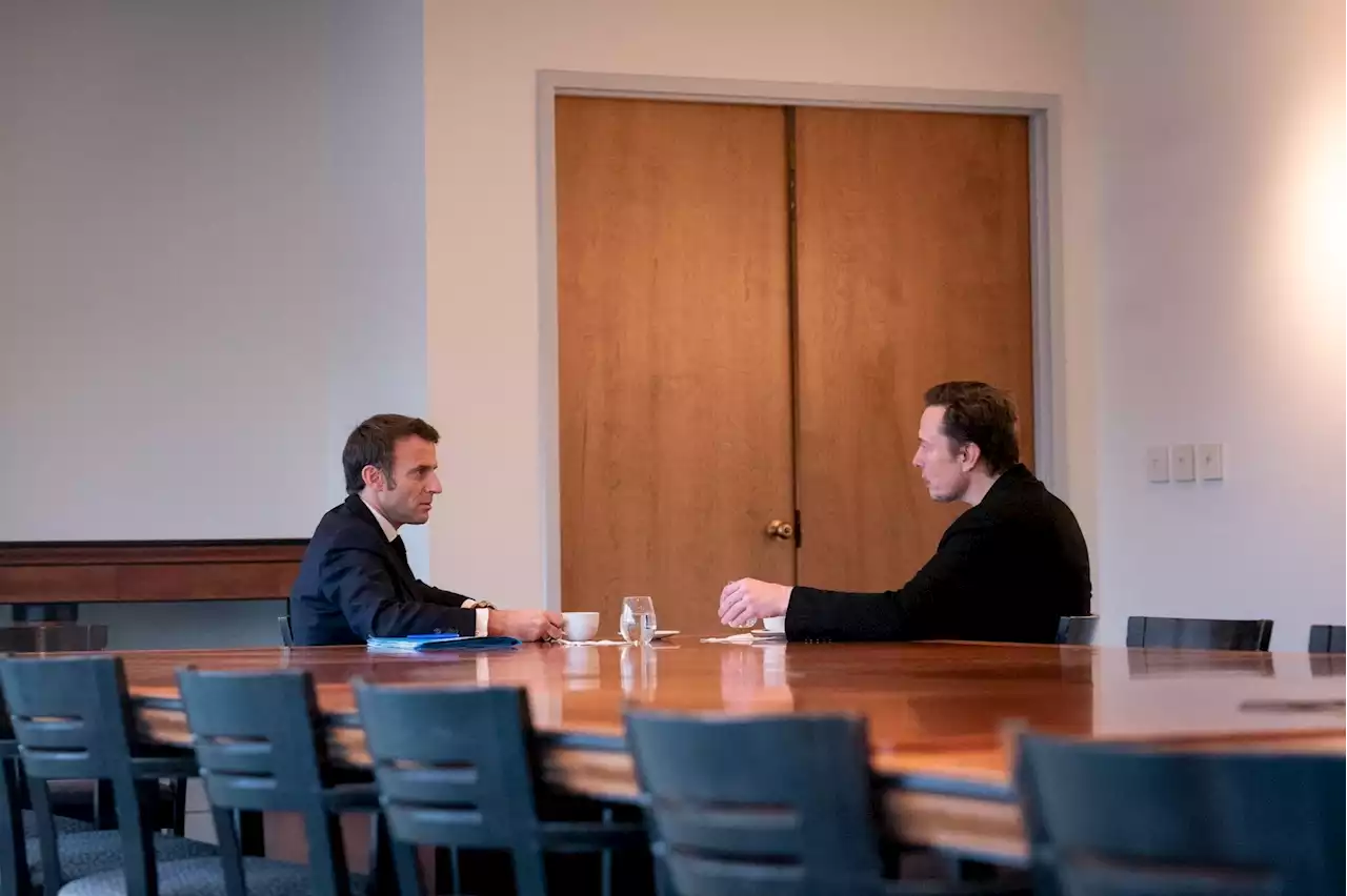 French President Macron meets with Elon Musk to address social media regulations