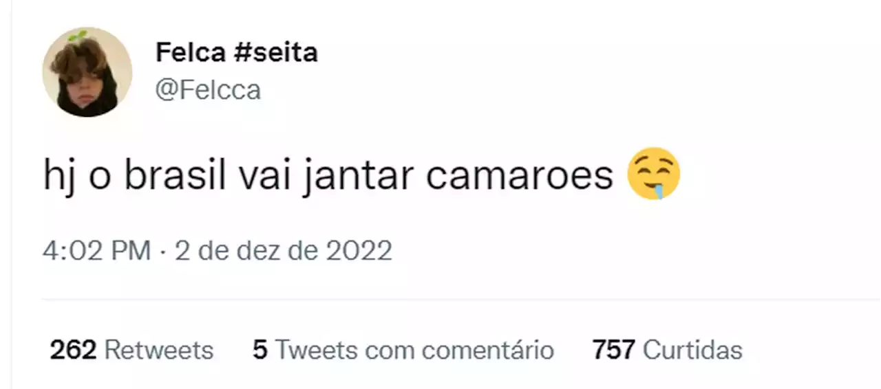 Gabriel Jesus triste, camarões para o jantar: veja memes do jogo do Brasil