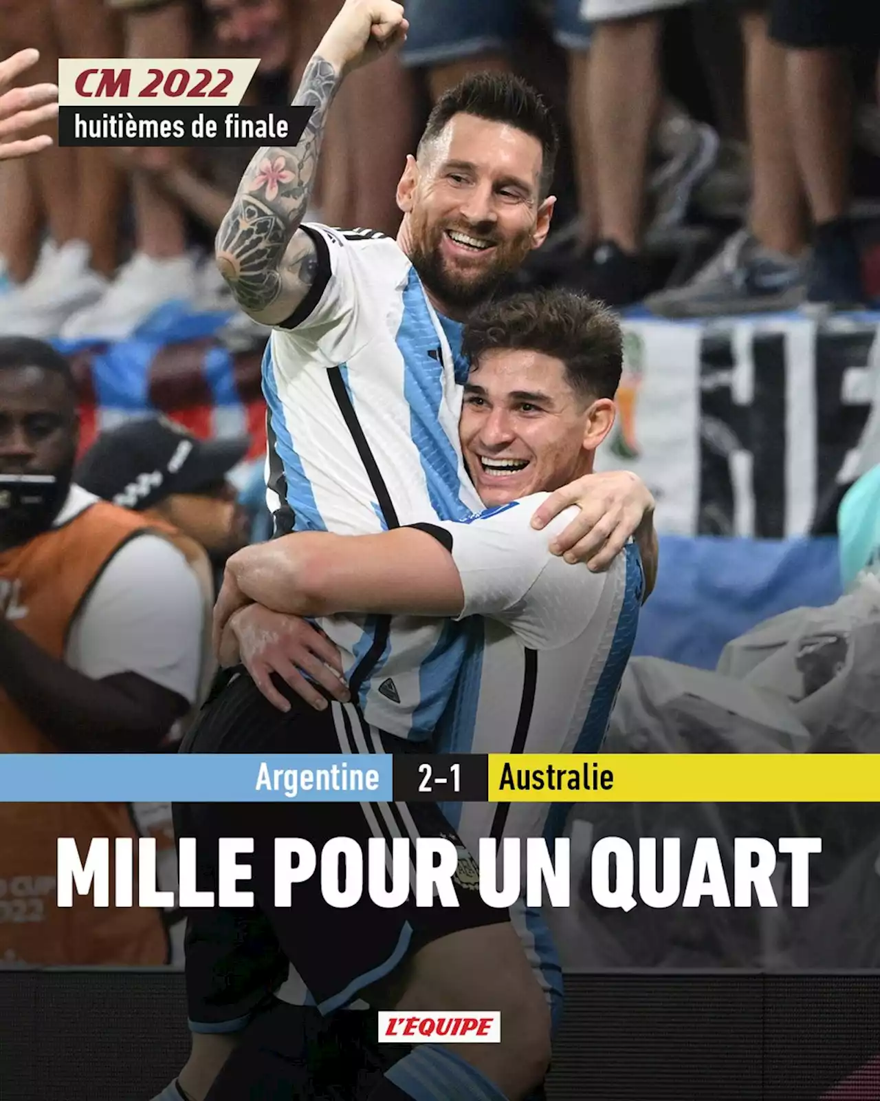 Argentine 2-1 Australie, Coupe du monde, résultat et résumé du match (03/12/2022)