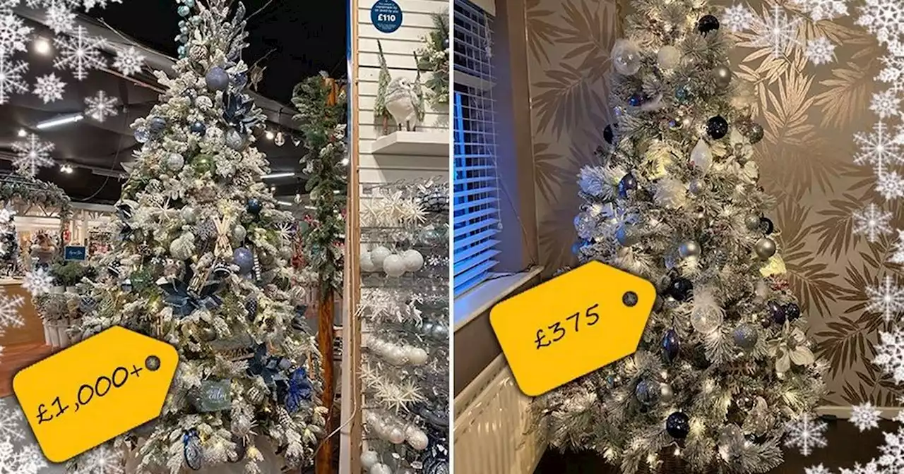 I copied a £1,000+ Bents Christmas tree for a fraction of the price at B&M