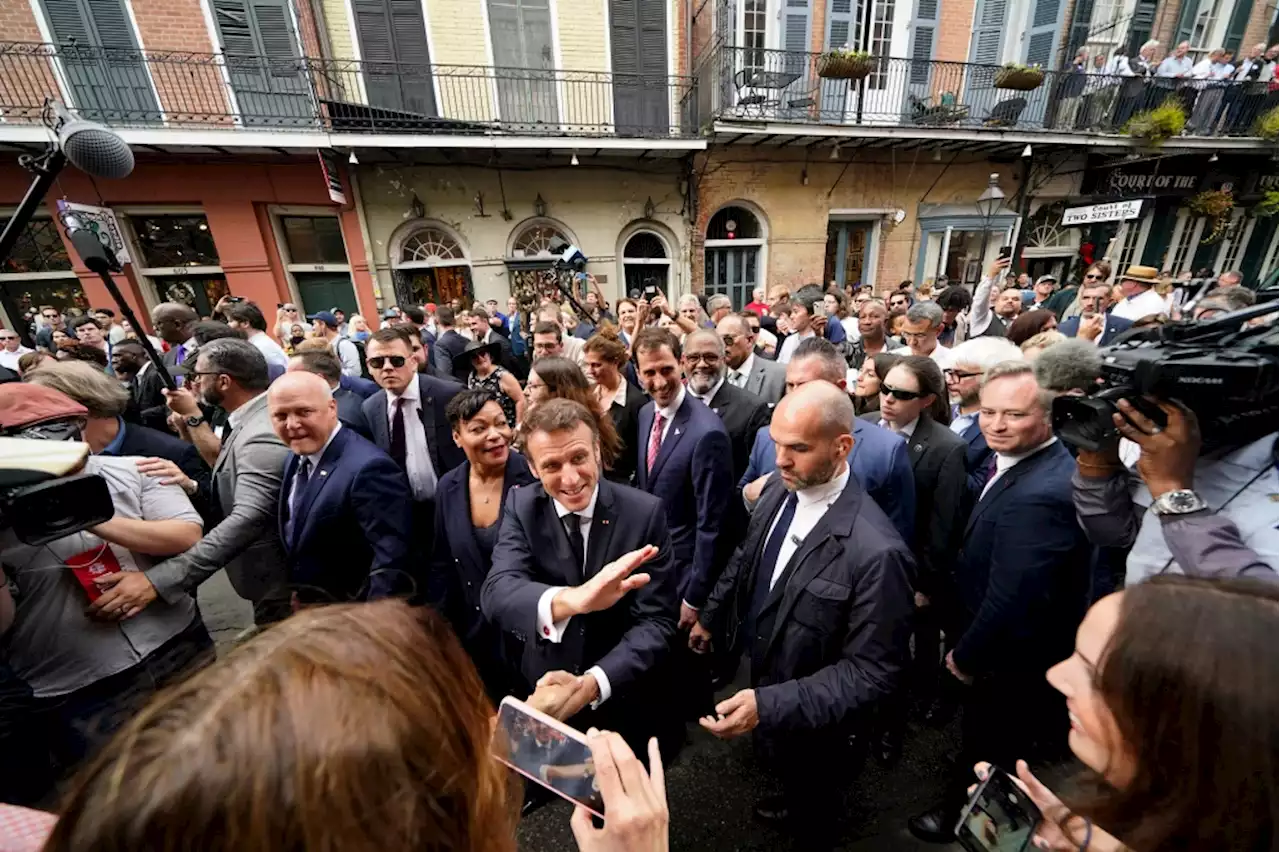 Macron visits New Orleans to boost US-France ties