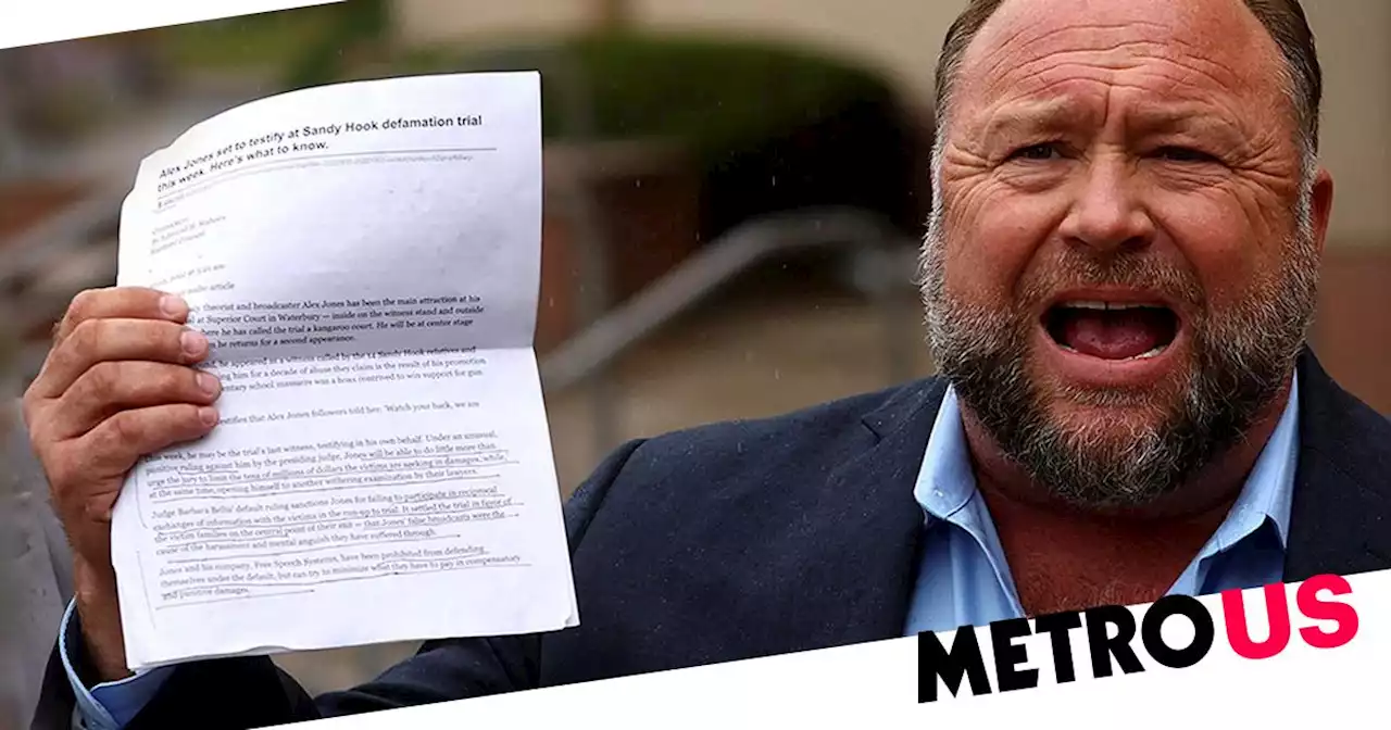 Alex Jones files for bankruptcy after being found liable for $1.4billion