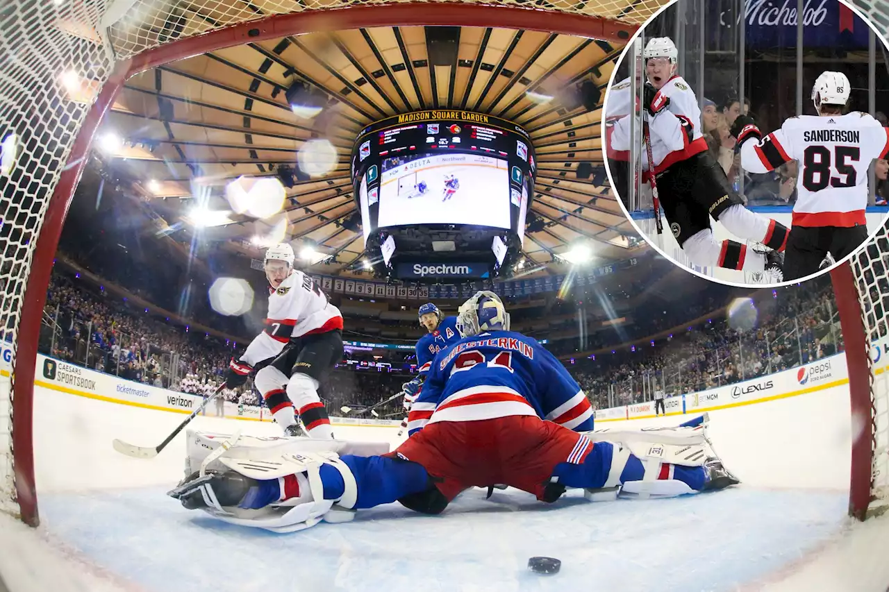 Rangers blow another late lead in crushing overtime loss to Senators